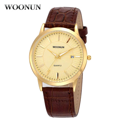 Simple Men Watches Leather Belt Quartz Wrist Watches for Men Ultra Thin Mens Watches Minimalist Watches Hodinky